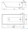 Koło Rekord wanna prostokątna z powłoką AntiSlide 170x75cm XWP1671101